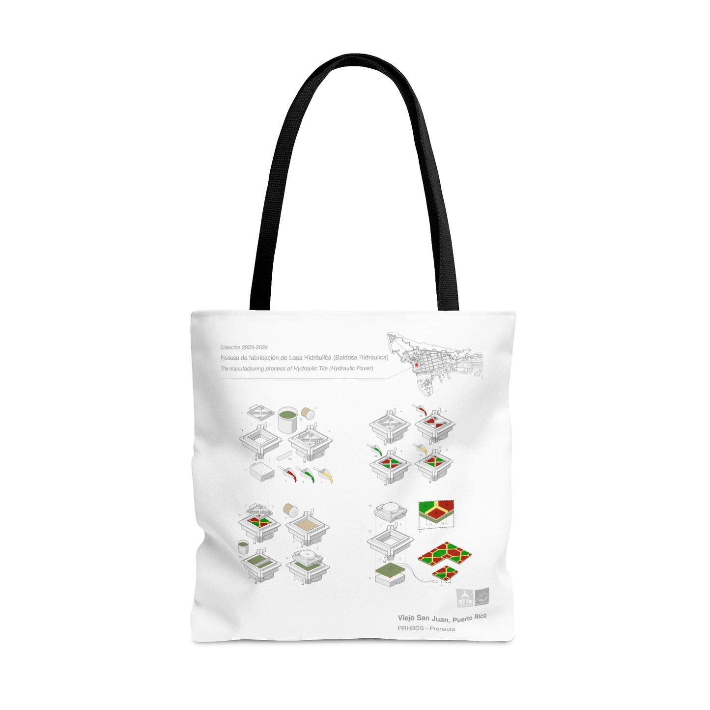 Tote Bag / Baldosa Hidráulica / Hydraulic Tile / San Juan / Puerto Rico