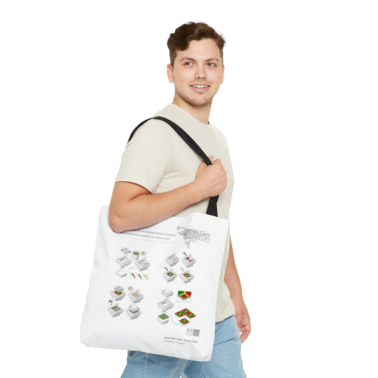 Tote Bag / Baldosa Hidráulica / Hydraulic Tile / San Juan / Puerto Rico