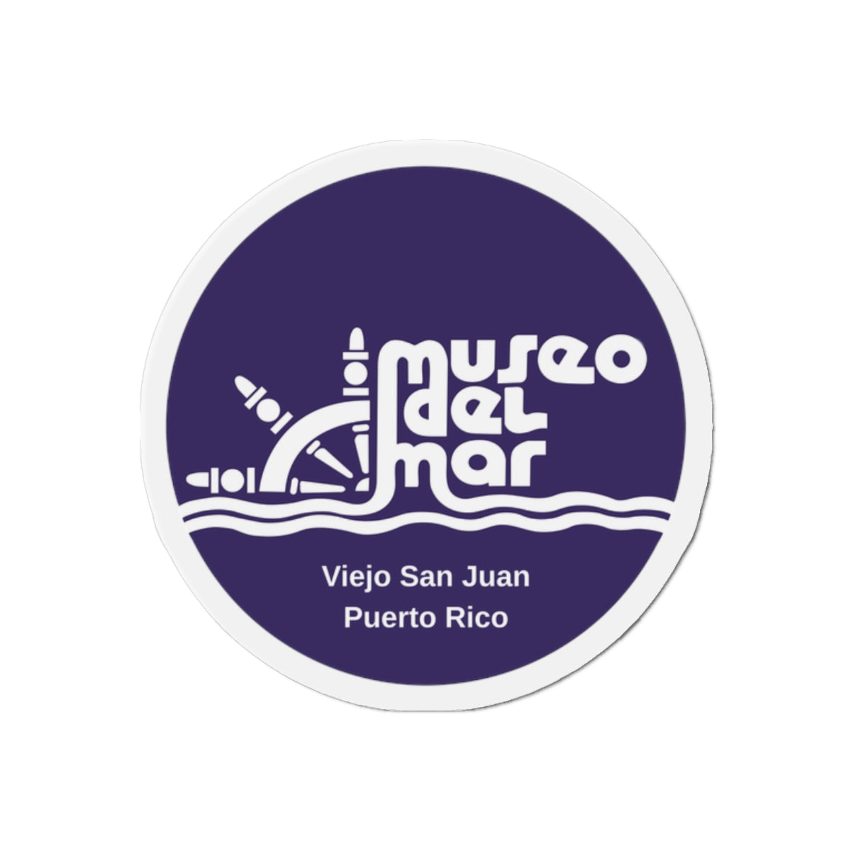 Museo del Mar magnet | Nautical Compass Rose Die-Cut Magnet